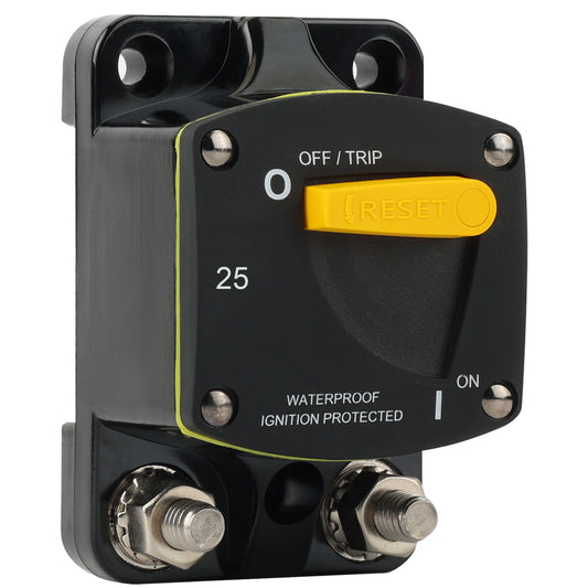 GLOSO Circuit Breaker Switches Manual Reset Waterproof Audio Radio Solar System Boat Truck Marine Automotive Stud 5/16“ Surface Mount