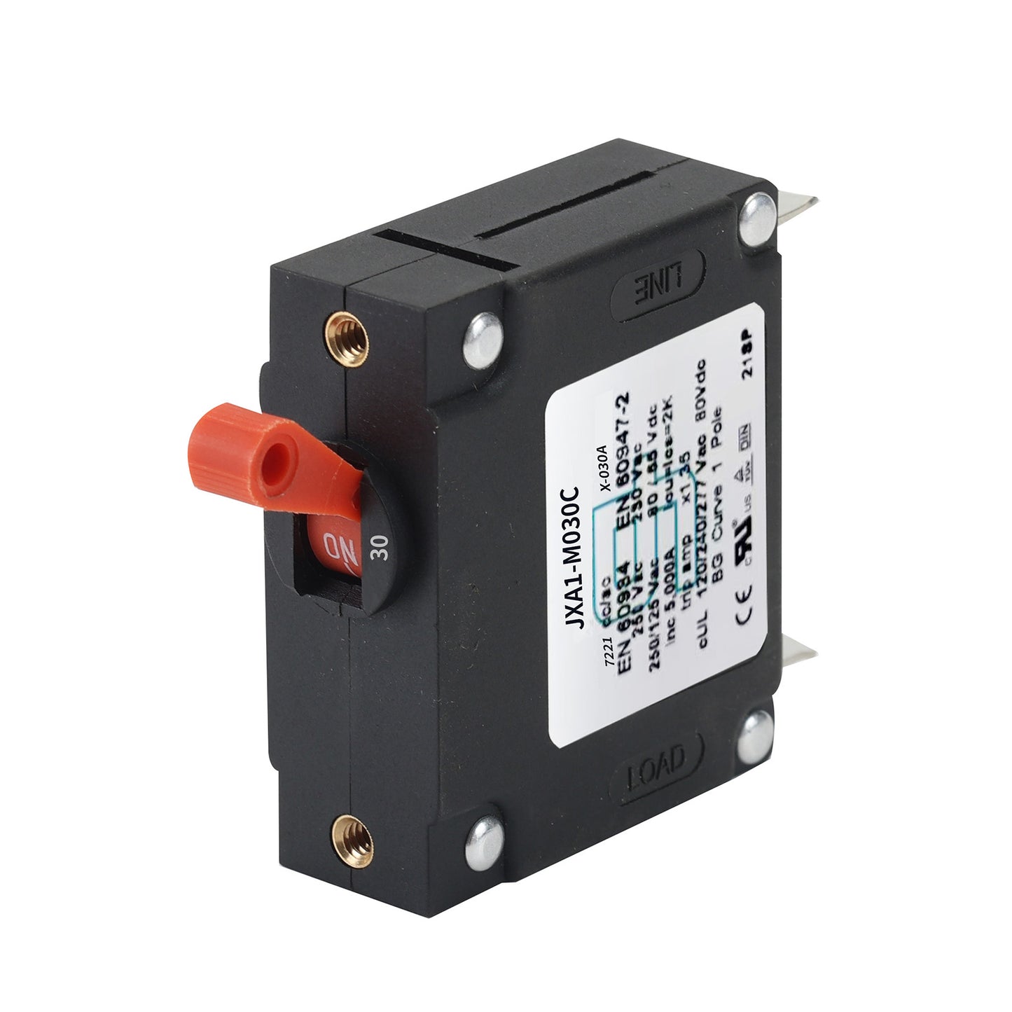 GLOSO J Type Hydraulic Magnetic Single Pole Circuit Breaker AC/DC Manual Reset Toggle Switch J1P