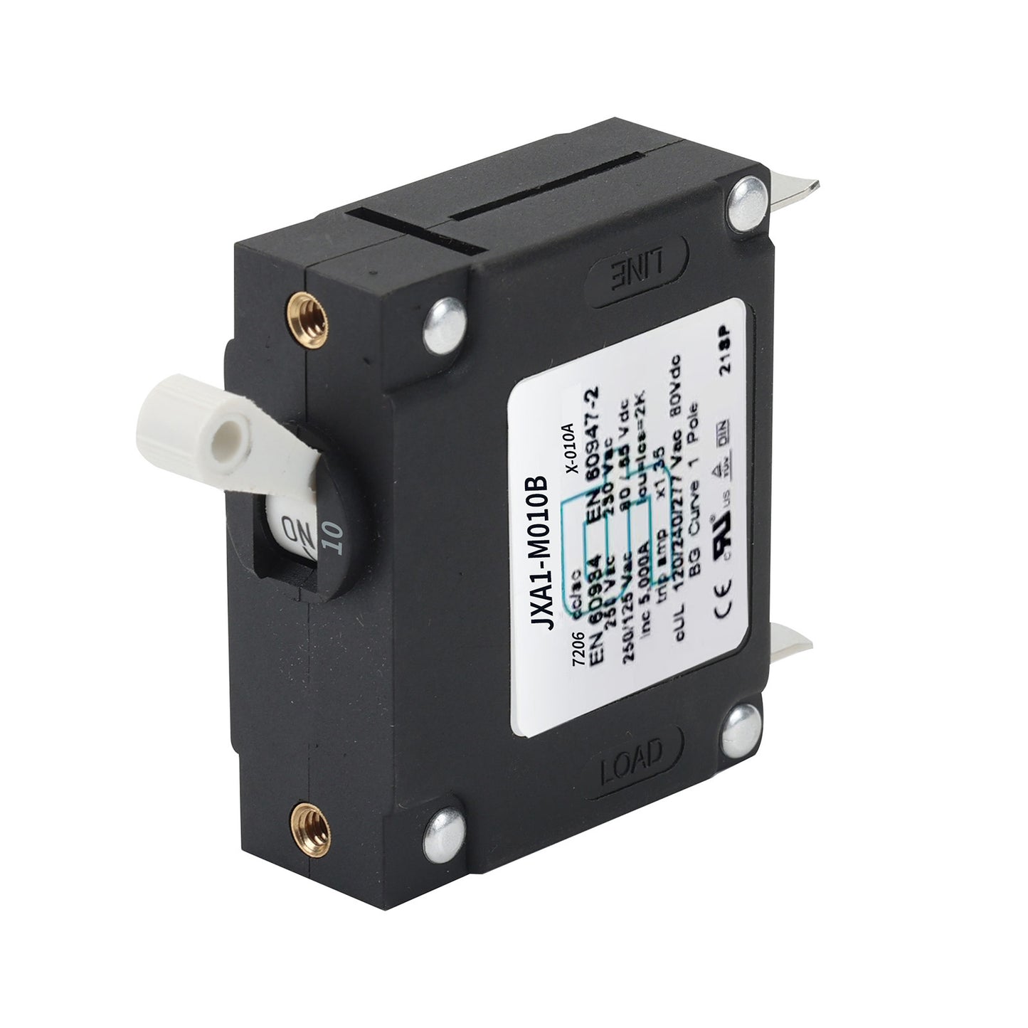 GLOSO J Type Hydraulic Magnetic Single Pole Circuit Breaker AC/DC Manual Reset Toggle Switch J1P