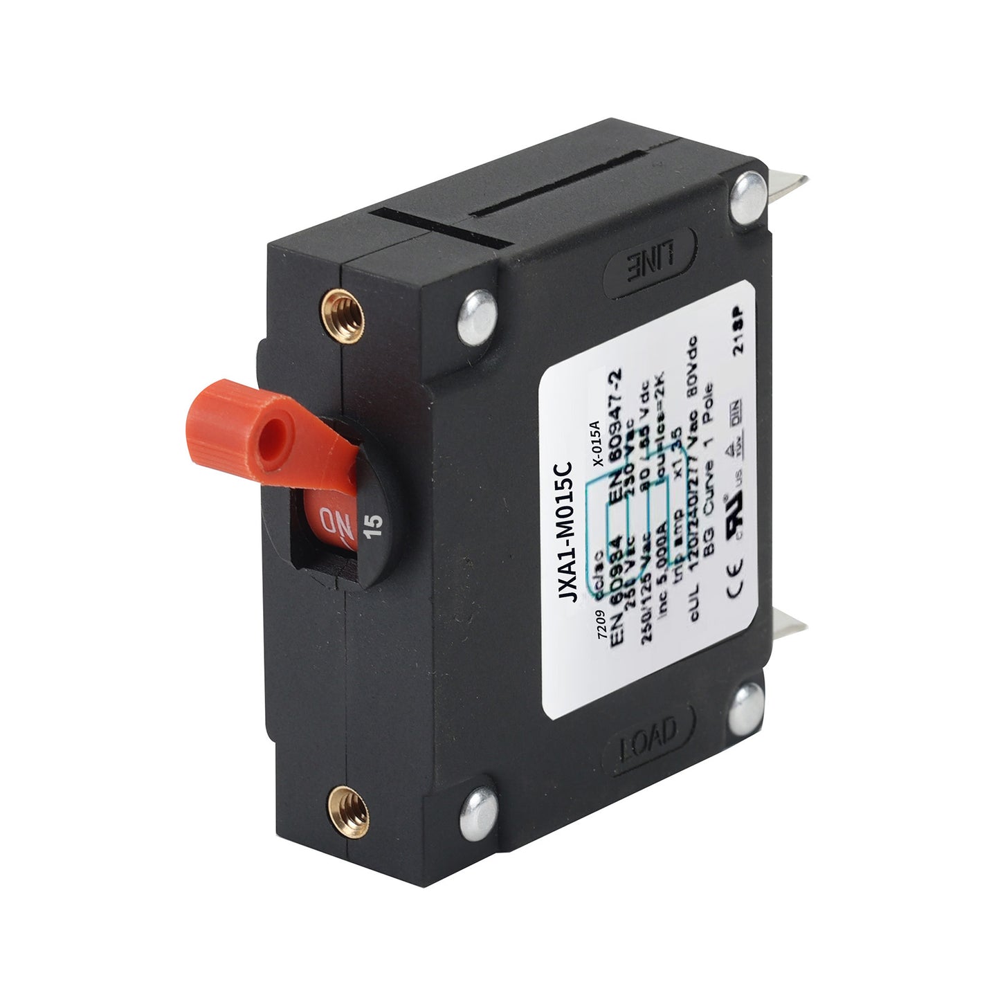 GLOSO J Type Hydraulic Magnetic Single Pole Circuit Breaker AC/DC Manual Reset Toggle Switch J1P