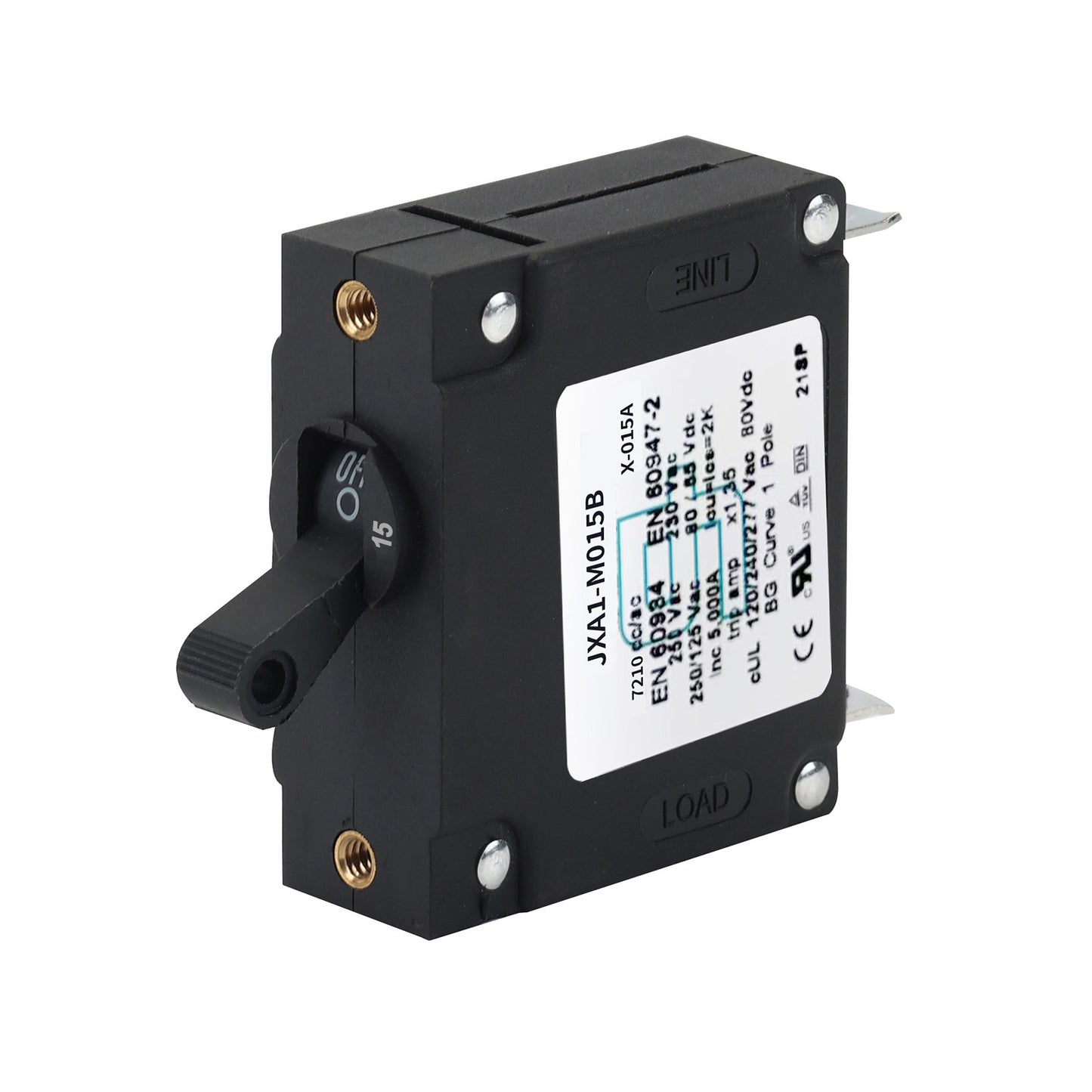 GLOSO J Type Hydraulic Magnetic Single Pole Circuit Breaker AC/DC Manual Reset Toggle Switch J1P