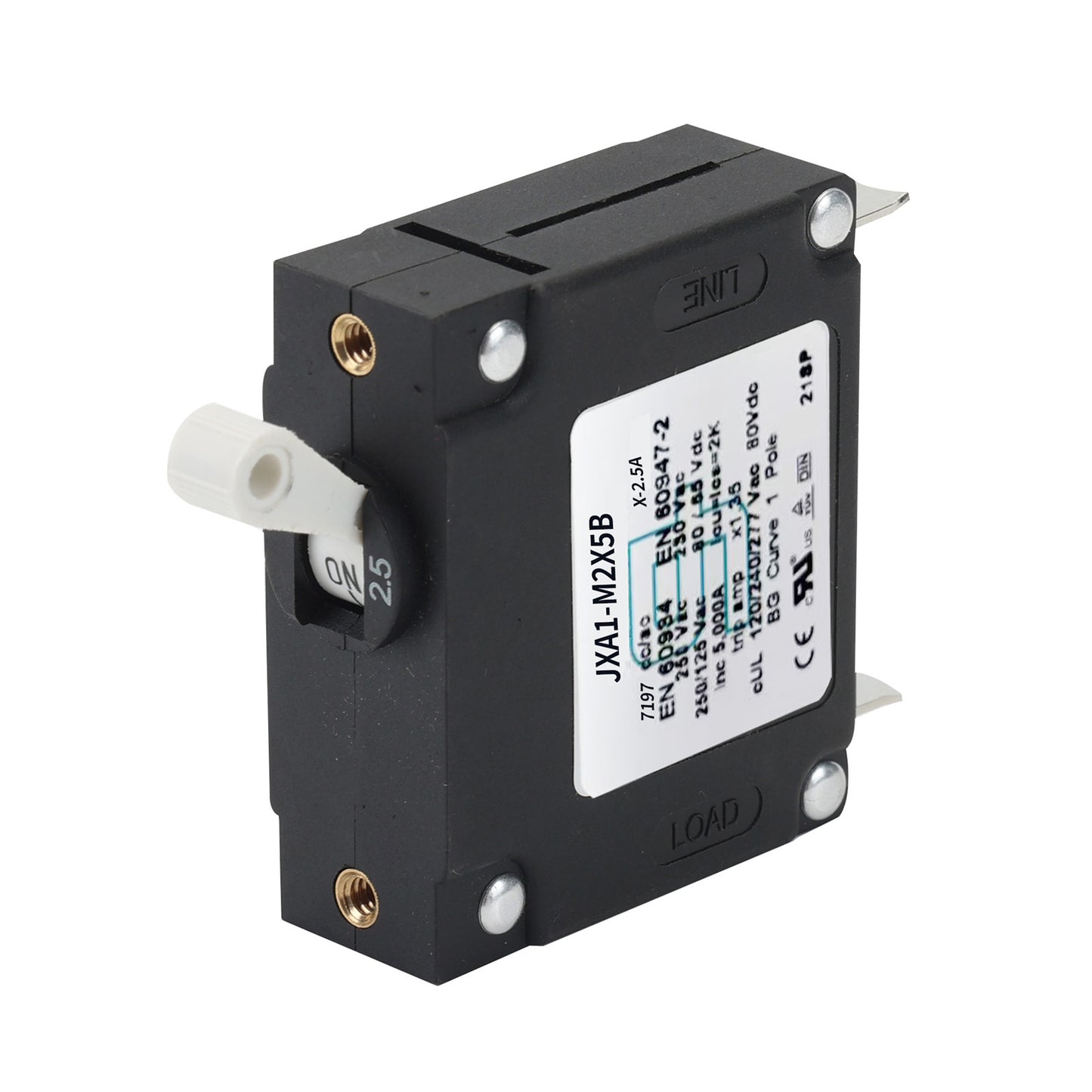 GLOSO J Type Hydraulic Magnetic Single Pole Circuit Breaker AC/DC Manual Reset Toggle Switch J1P