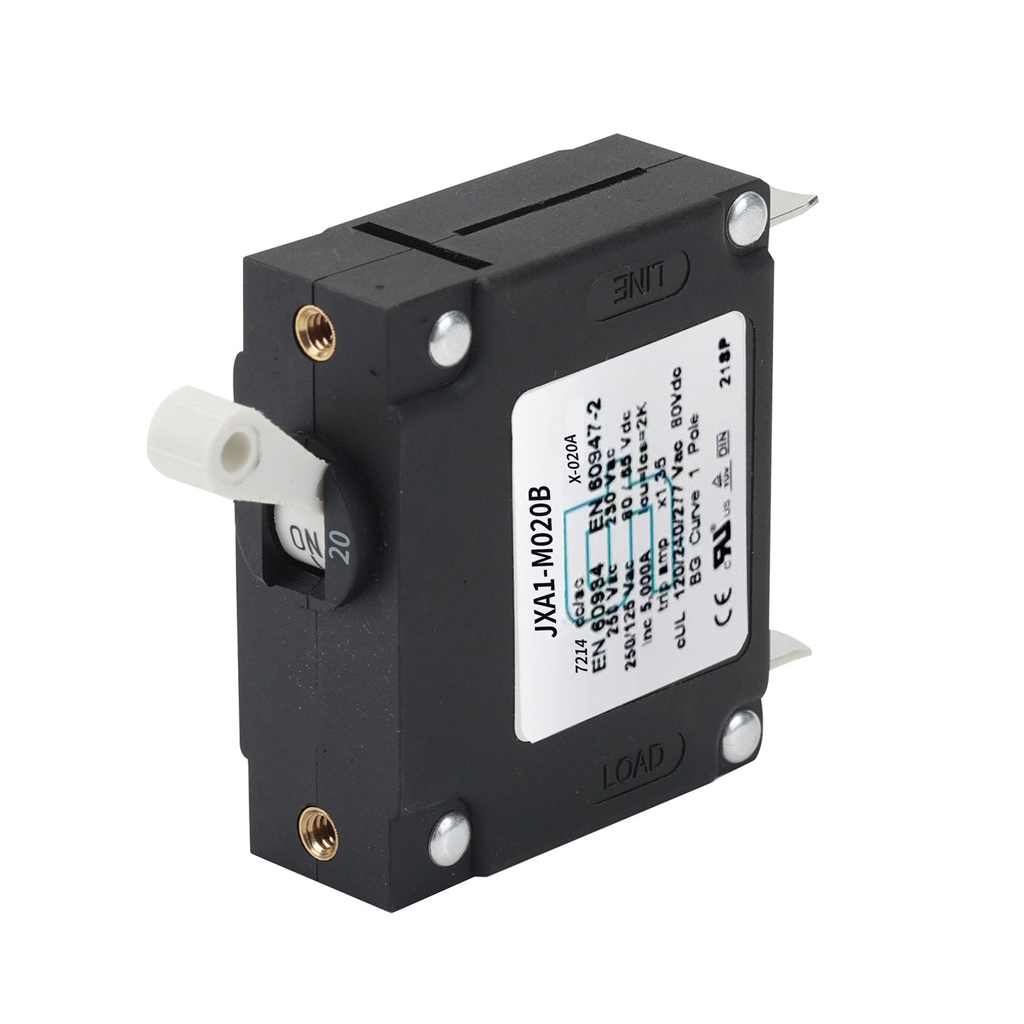 GLOSO J Type Hydraulic Magnetic Single Pole Circuit Breaker AC/DC Manual Reset Toggle Switch J1P