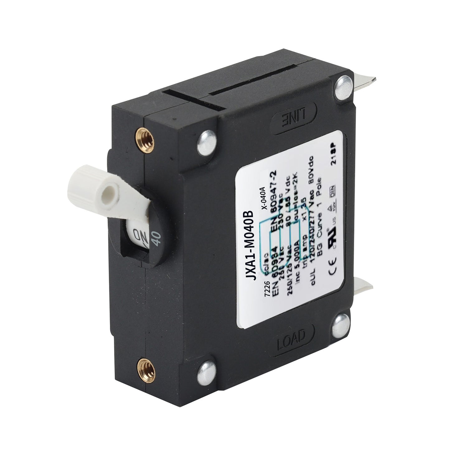 GLOSO J Type Hydraulic Magnetic Single Pole Circuit Breaker AC/DC Manual Reset Toggle Switch J1P