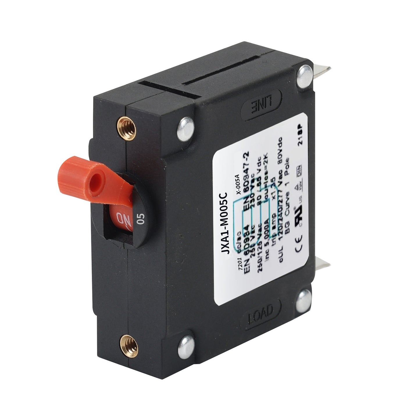 GLOSO J Type Hydraulic Magnetic Single Pole Circuit Breaker AC/DC Manual Reset Toggle Switch J1P