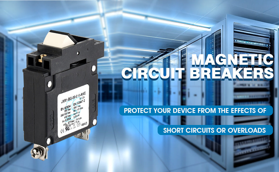 GLOSO J Type Hydraulic Magnetic Single Pole Circuit Breaker AC/DC Manual Reset Flat Rocker J1P