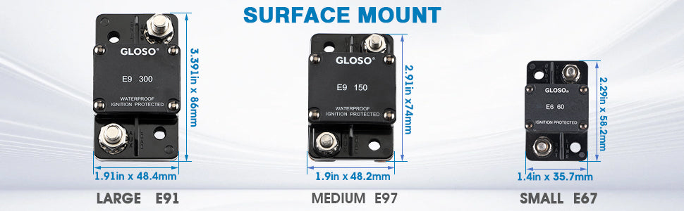 GLOSO E67 Mid Range Mini T1 Circuit Breaker, Compact Medium IP66