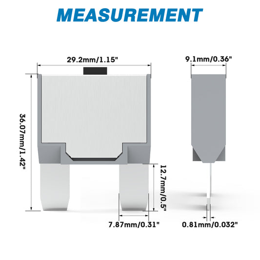 GLOSO E83 Maxi Blade Circuit Breaker, T3 Manual Reset (10A-60A)