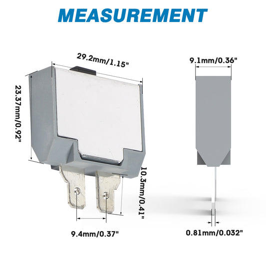 GLOSO E83 Long ATC/ATO Terminal (with dimple) Circuit Breakers, T3 Manual Reset (10A-60A)