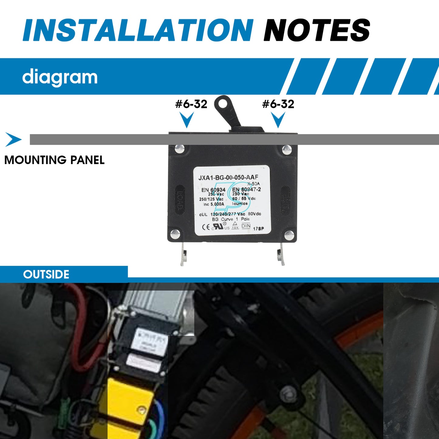 GLOSO J Type Hydraulic Magnetic Single Pole Circuit Breaker AC/DC Manual Reset Toggle Switch J1P