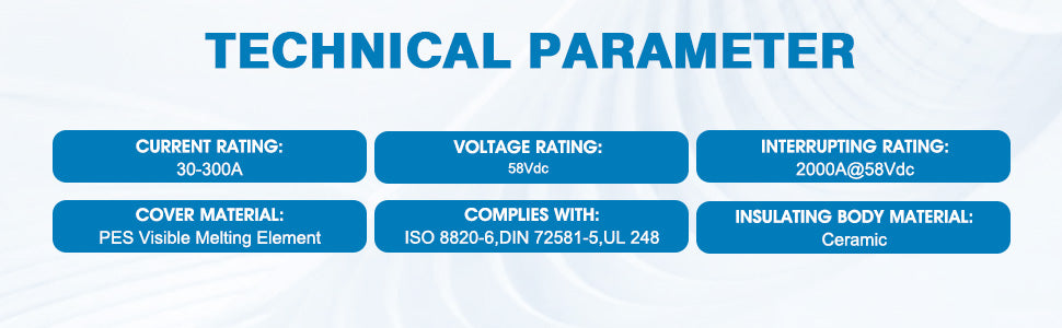 GLOSO HABF Battery Fuse (30A-300A)