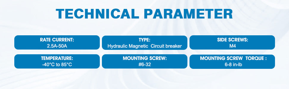 GLOSO J Type Hydraulic Magnetic Single Pole Circuit Breaker AC/DC Manual Reset Flat Rocker J1P