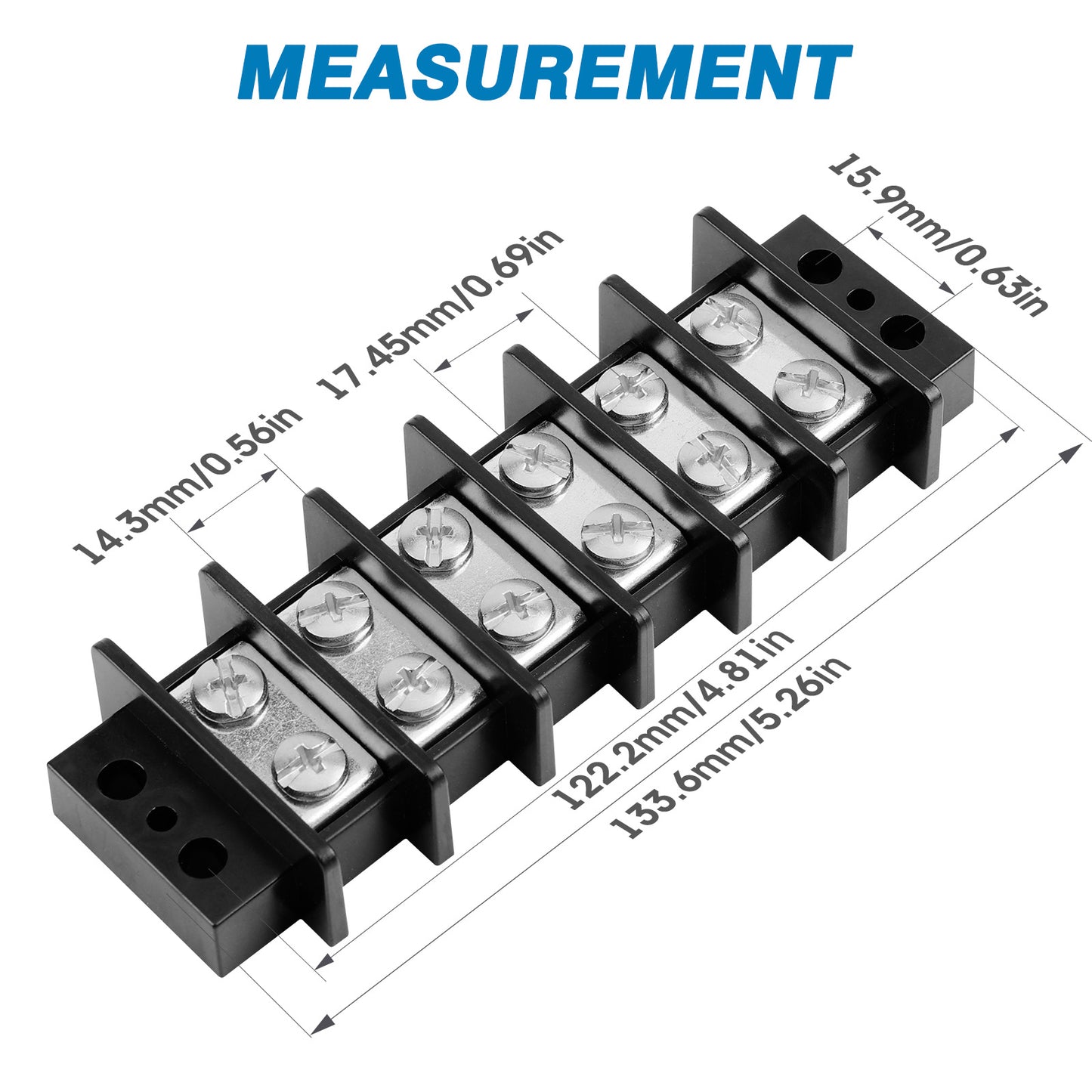 GLOSO Marine Grade Double Row Stainless Terminal Block
