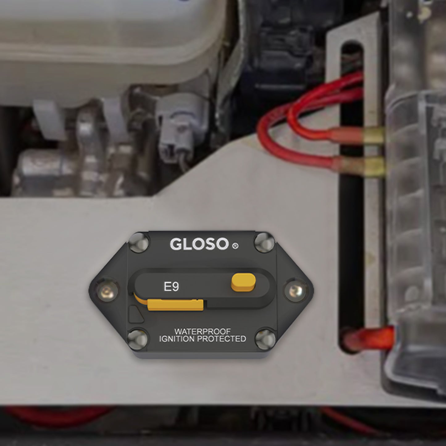 GLOSO E9F Circuit Breaker 90° Panel Mount