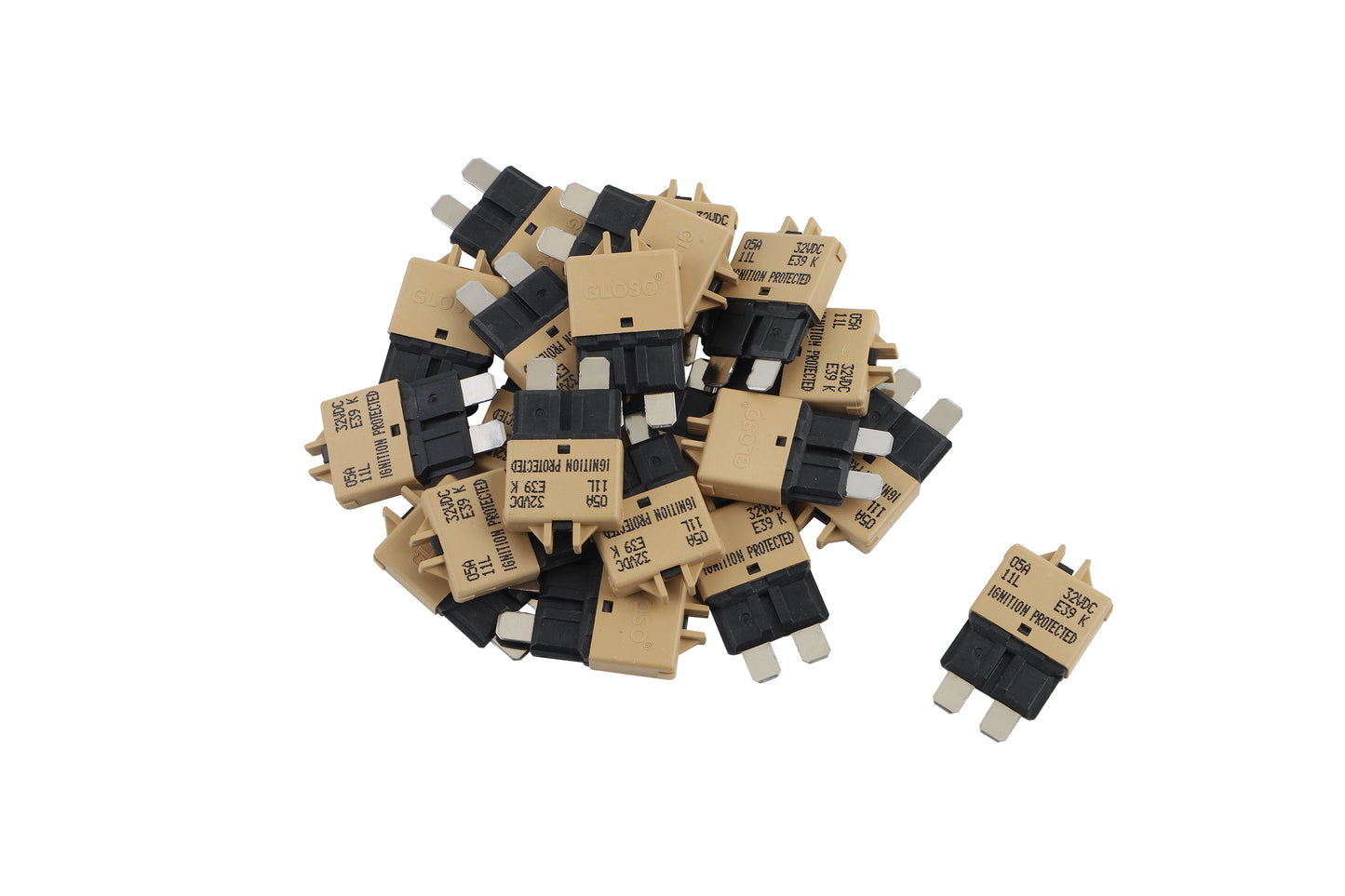 GLOSO E39 Manual (T3) Reset Low Profile ATC/ATO Circuit Breaker (3A-30A)