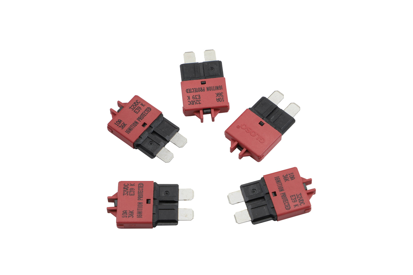 GLOSO E39 Manual (T3) Reset Low Profile ATC/ATO Circuit Breaker (3A-30A)