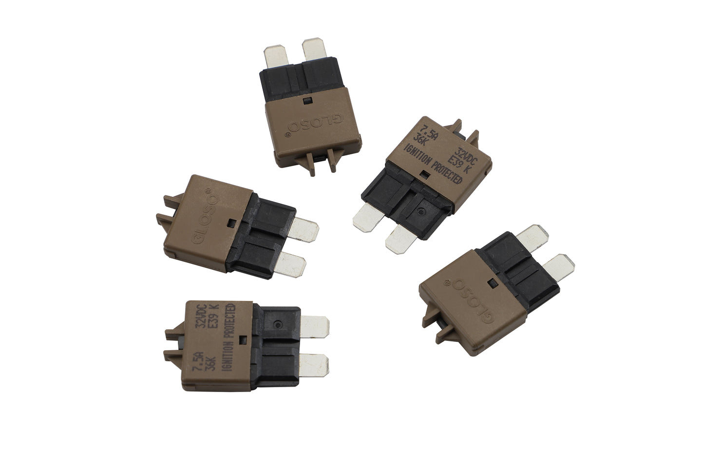 GLOSO E39 Manual (T3) Reset Low Profile ATC/ATO Circuit Breaker (3A-30A)