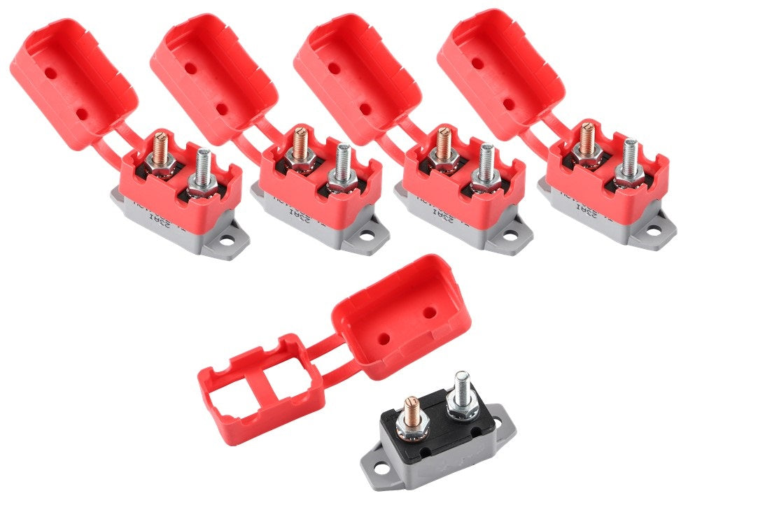 GLOSO E518 Stud Type Lengthwise Bracket Circuit Breaker Auto Reset (T1) 5 Pack (5A-50A)