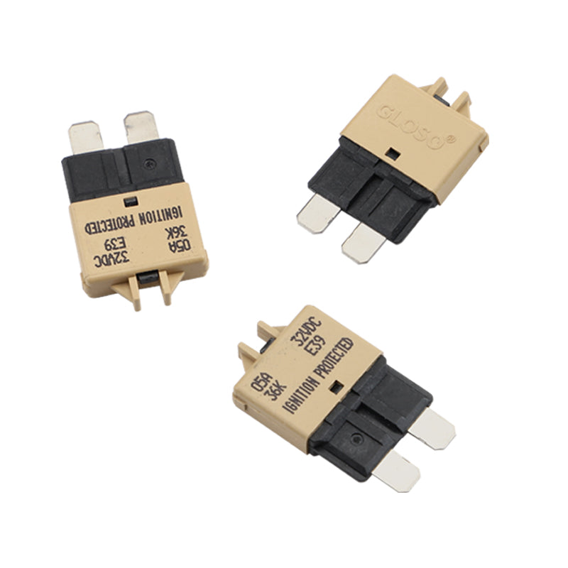 GLOSO E39 Manual (T3) Reset Circuit Breaker Fuse Low Profile ATC/ATO 3 Pack (3A-30A)