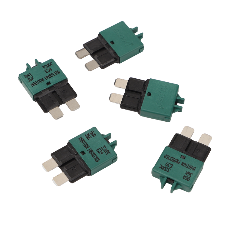 GLOSO E39 Manual (T3) Reset Low Profile ATC/ATO Circuit Breakers Fuse 5 Pack (3A-30A)