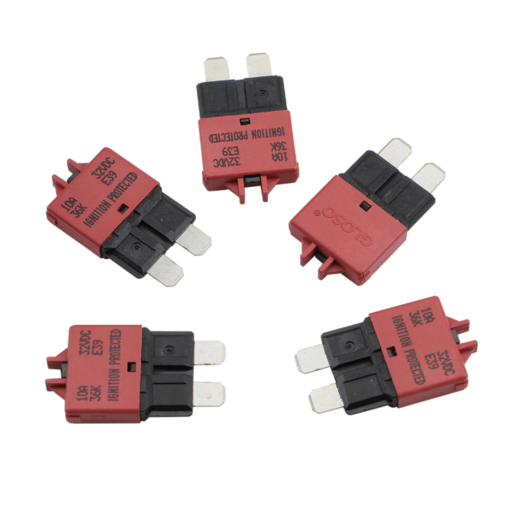 GLOSO E39 Manual (T3) Reset Low Profile ATC/ATO Circuit Breakers Fuse 5 Pack (3A-30A)