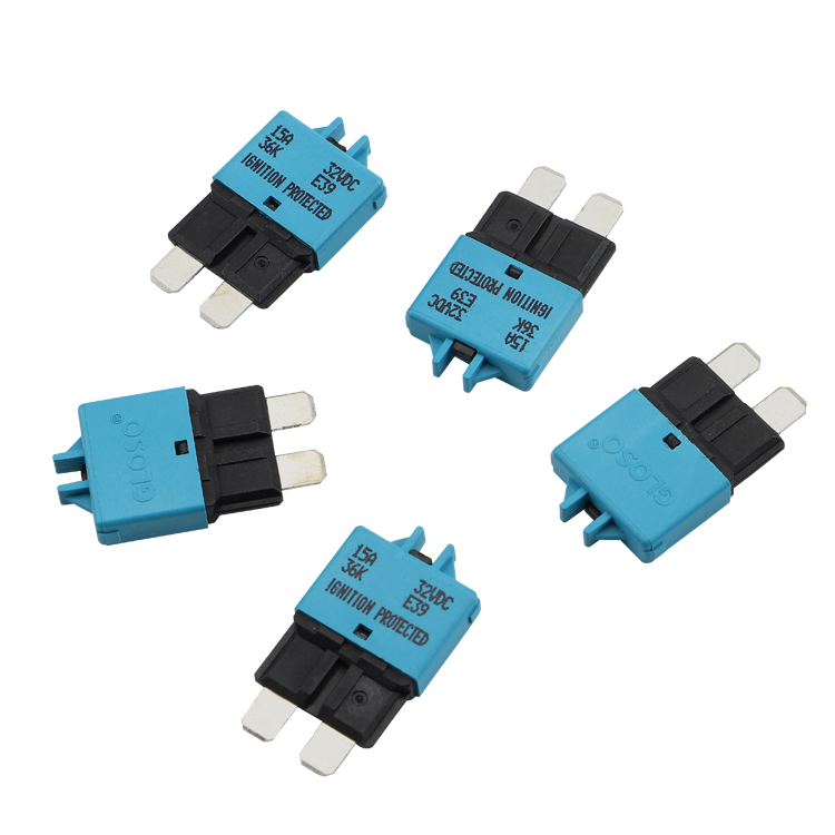 GLOSO E39 Manual (T3) Reset Low Profile ATC/ATO Circuit Breakers Fuse 5 Pack (3A-30A)