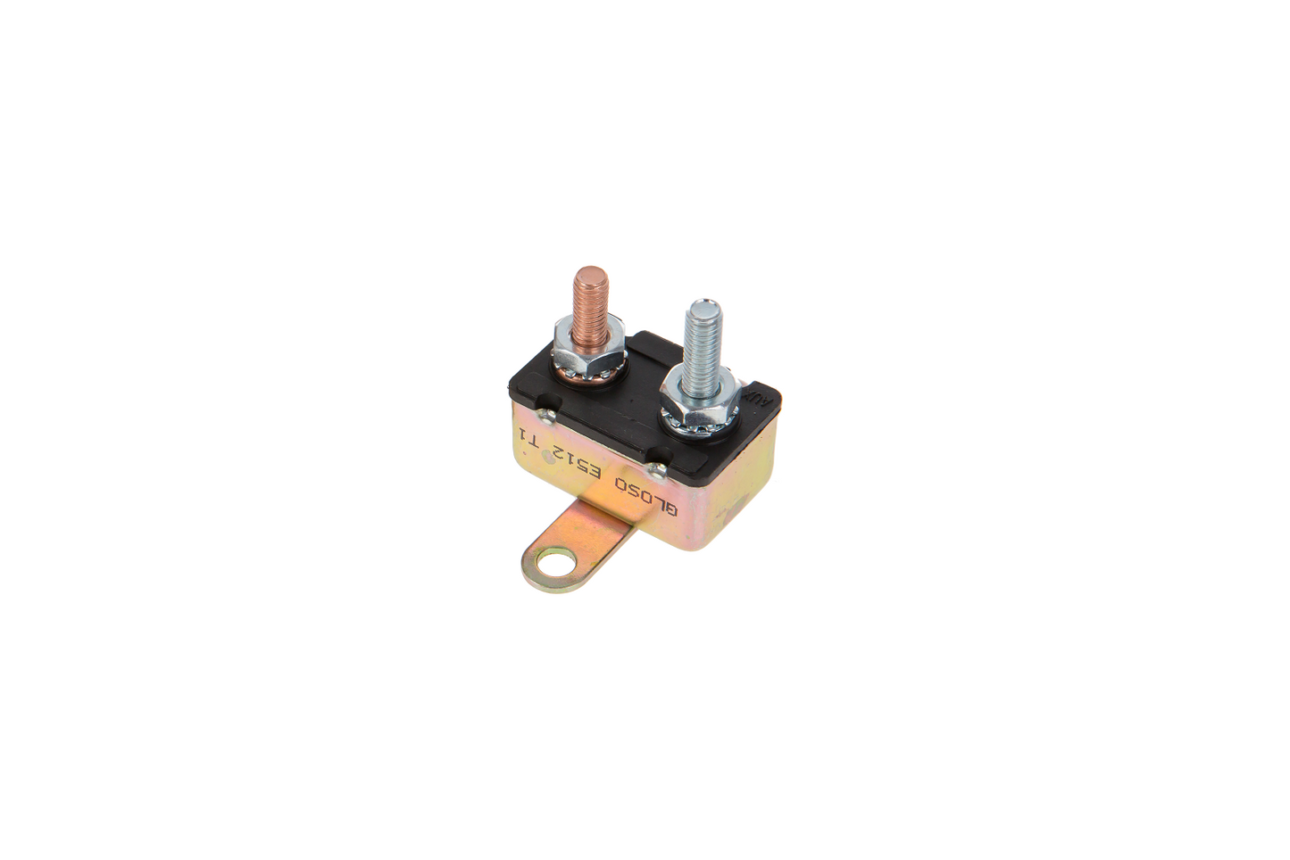 GLOSO E512 Stud Type Auto (T1) Reset Circuit Breakers Crosswise Bracket 1 Pack (5A-50A)