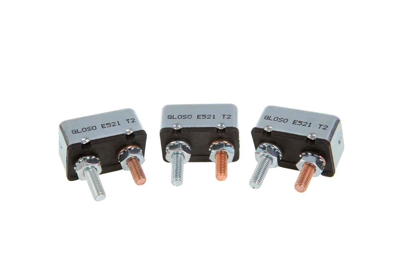 GLOSO E521 (T2) Modified Reset No Bracket Stud Circuit Breaker 1 Pack (5A-50A)