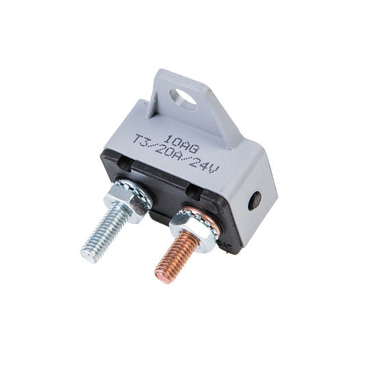 GLOSO E530 Single Mounting Bracket Stud Manual Reset (T3) Circuit Breakers with Cover (5A-50A)
