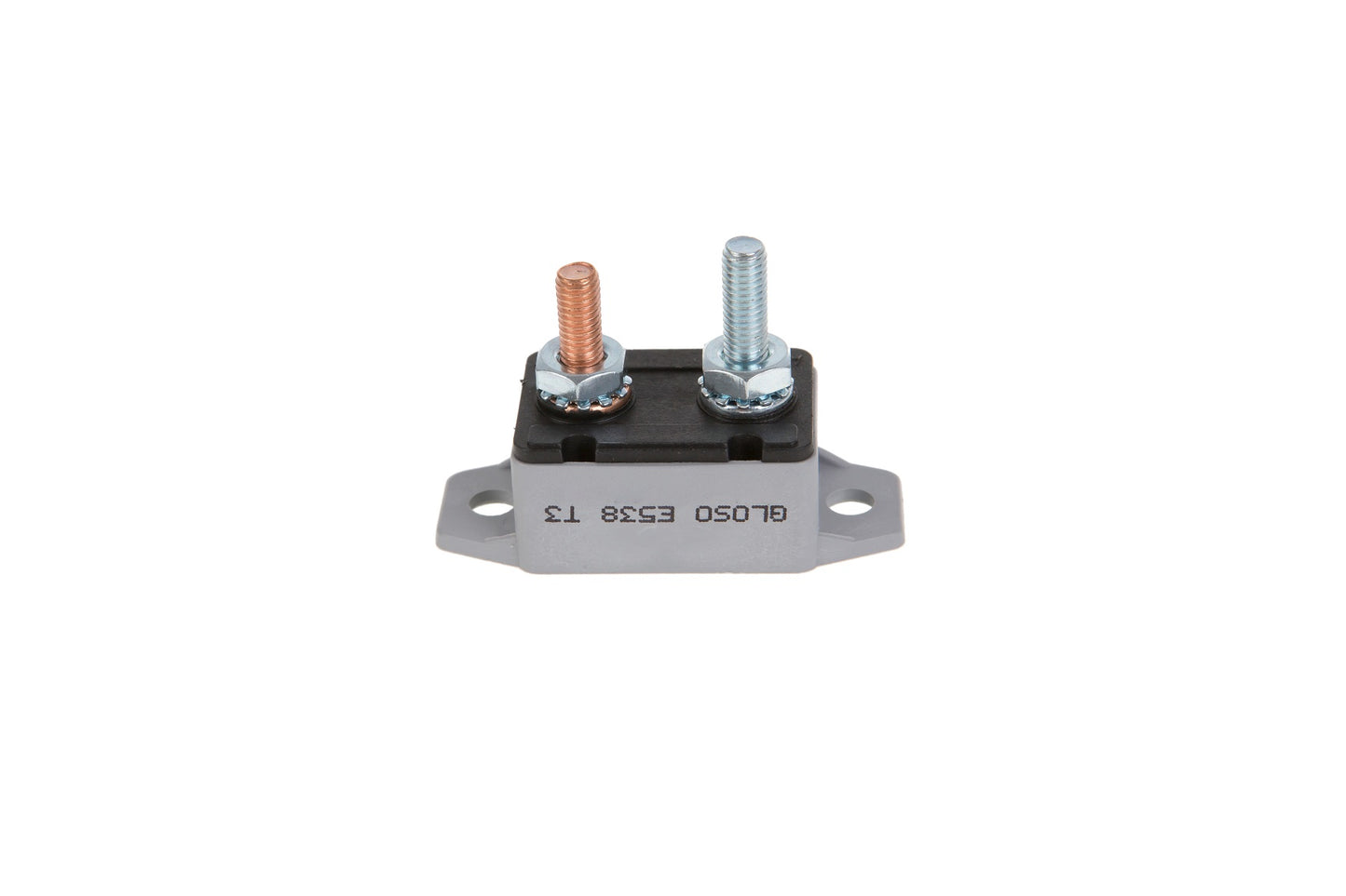 GLOSO E538 Stud Type Circuit Breakers, Lengthwise Bracket, Manual Reset (T3) with Cap 1 Pack (5A-50A)