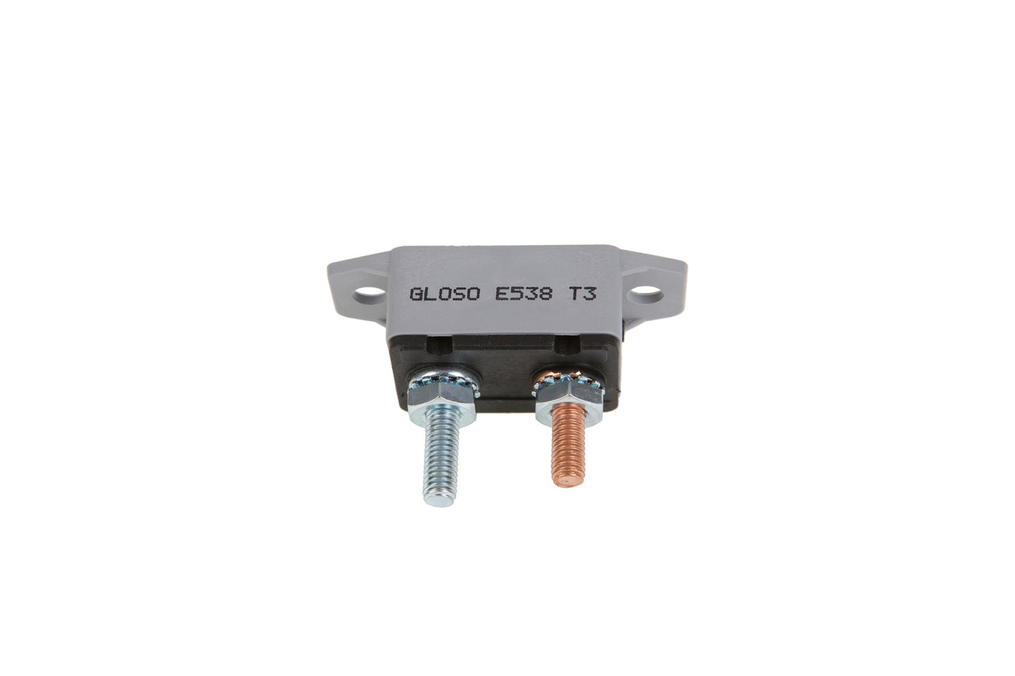 GLOSO E538 Stud Type Circuit Breakers, Lengthwise Bracket, Manual Reset (T3) with Cap 1 Pack (5A-50A)