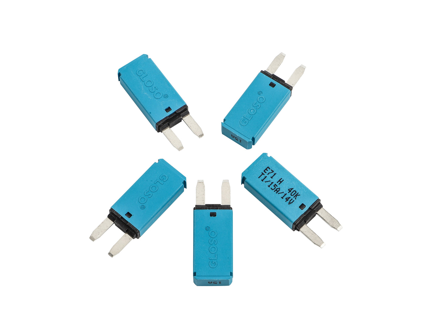 GLOSO E71 Auto (T1) Reset Mini ATM Circuit Breakers (5A-30A , 5 Pack)