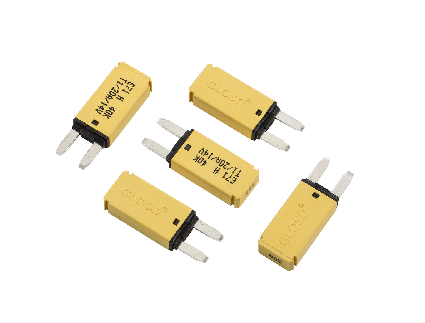 GLOSO E71 Auto (T1) Reset Mini ATM Circuit Breakers (5A-30A , 5 Pack)
