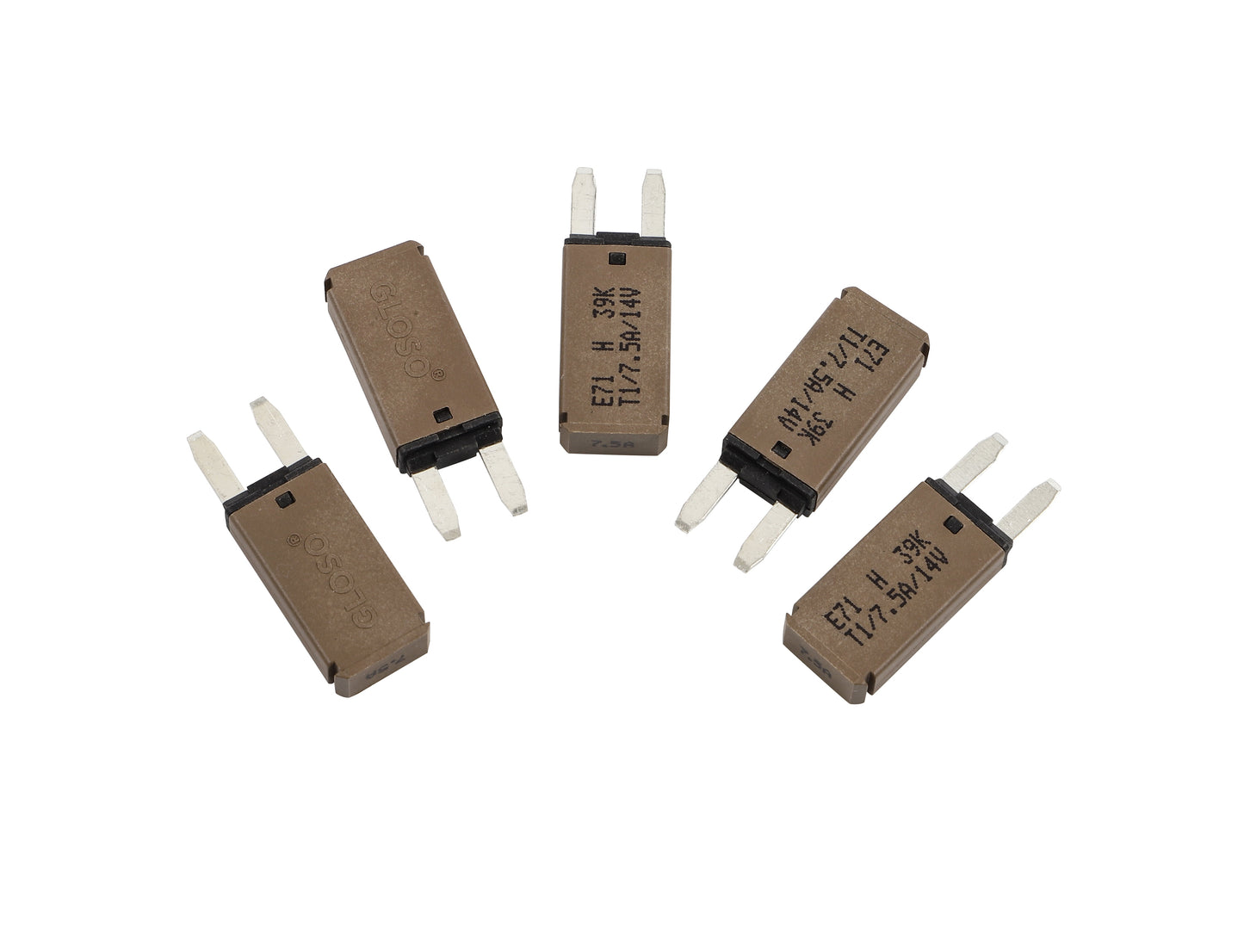GLOSO E71 Auto (T1) Reset Mini ATM Circuit Breakers (5A-30A , 5 Pack)