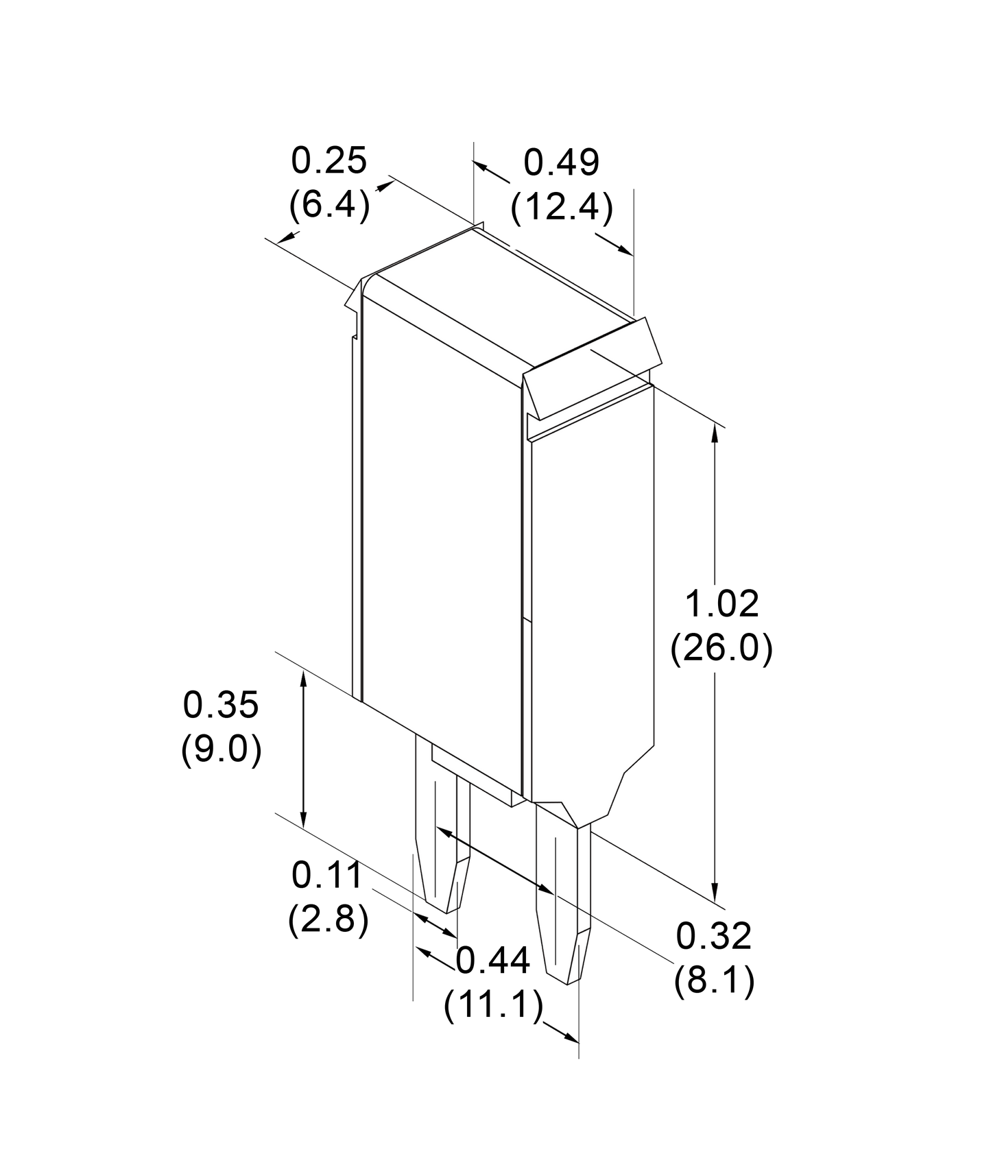 GLOSO E71 Auto Reset (T1) Mini ATM Circuit Breakers Fuse (5A-30A)