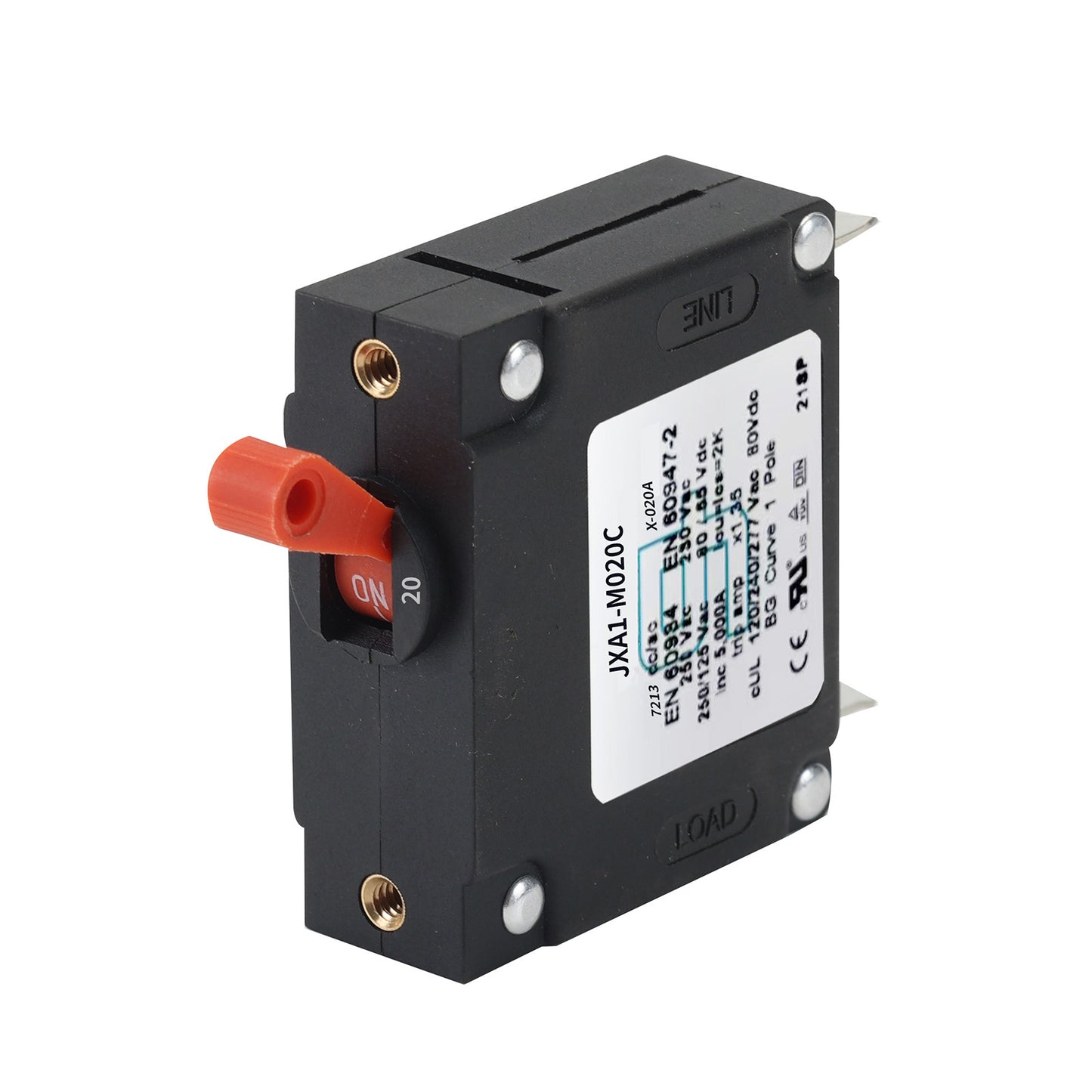 GLOSO J Type Hydraulic Magnetic Single Pole Circuit Breaker AC/DC Manual Reset Toggle Switch J1P