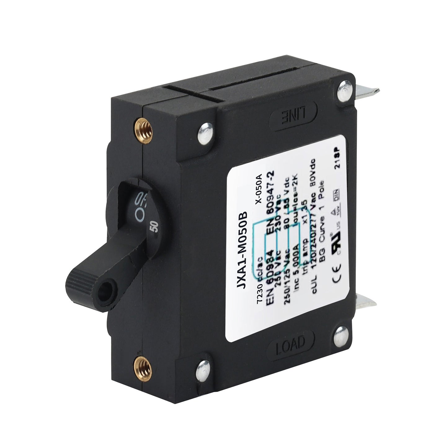 GLOSO J Type Hydraulic Magnetic Single Pole Circuit Breaker AC/DC Manual Reset Toggle Switch J1P