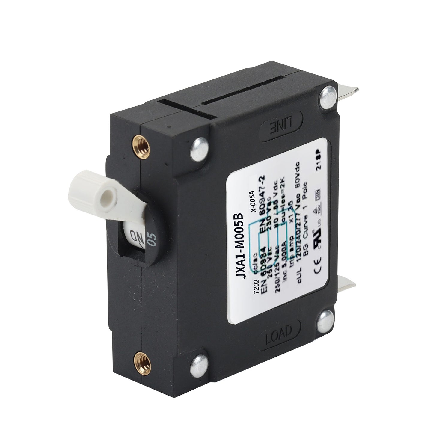 GLOSO J Type Hydraulic Magnetic Single Pole Circuit Breaker AC/DC Manual Reset Toggle Switch J1P