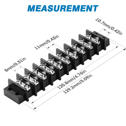 GLOSO Marine Grade Double Row Stainless Terminal Block
