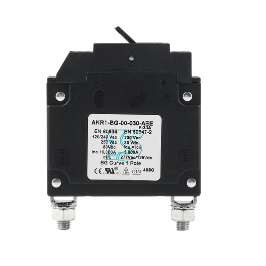 GLOSO A Type Hydraulic Magnetic Single Pole Circuit Breaker AC/DC Manual Reset Flat Rocker A1P