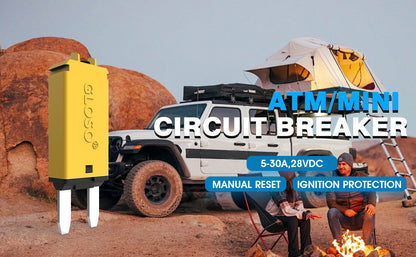 GLOSO E73 Mini ATM Circuit Breakers Manual Reset (T3) (5A-30A)