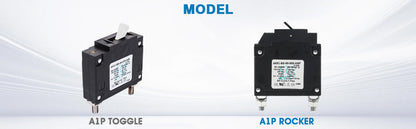 GLOSO A Type Hydraulic Magnetic Single Pole Circuit Breaker AC/DC Manual Reset Flat Rocker A1P