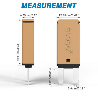 GLOSO E71 Auto Reset (T1) Mini ATM Circuit Breakers Fuse (5A-30A)
