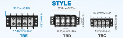 GLOSO Marine Grade Double Row Stainless Terminal Block