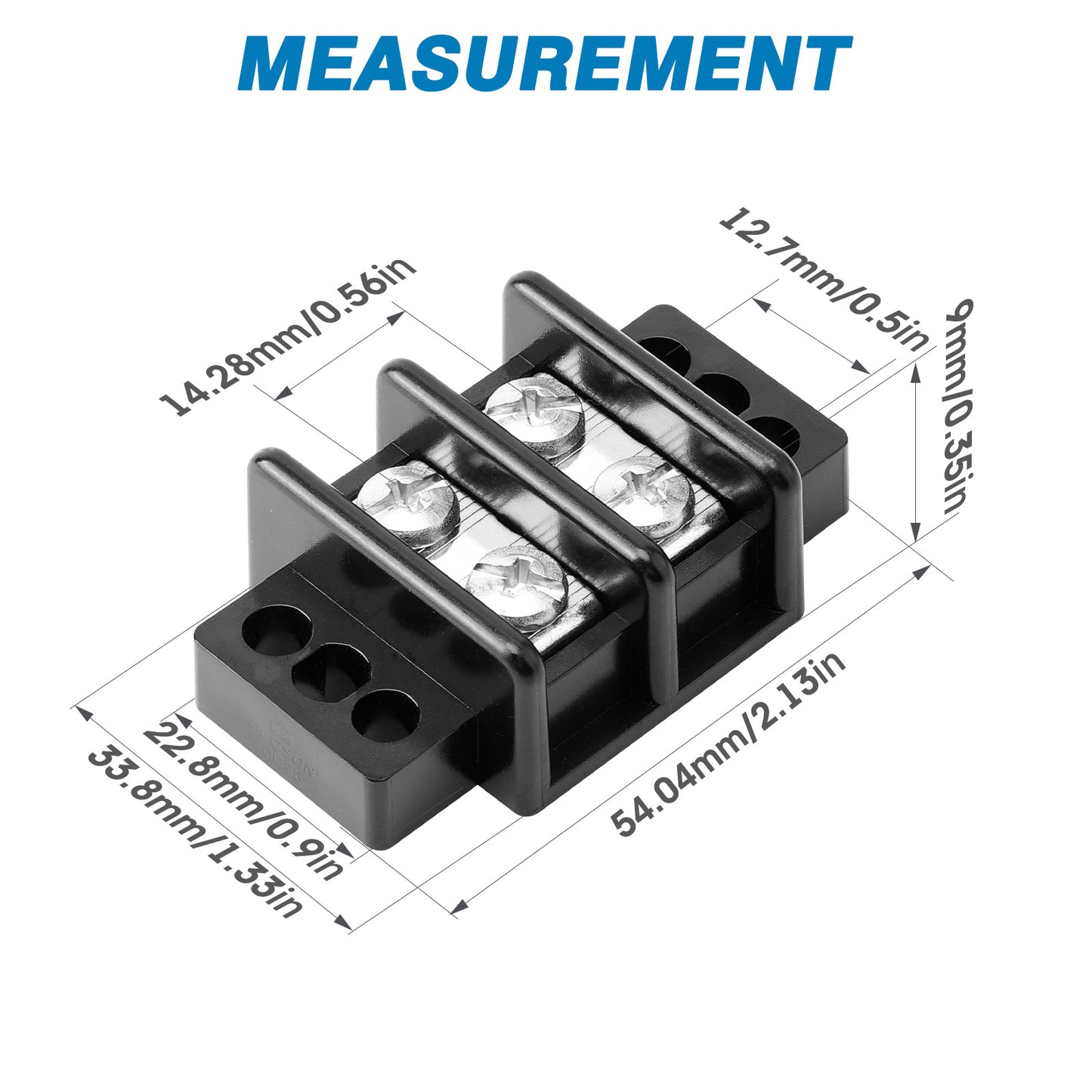 GLOSO Marine Grade Double Row Stainless Terminal Block