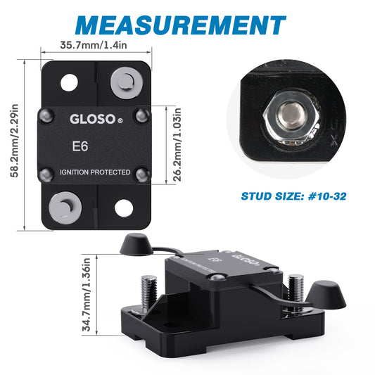 GLOSO E67 Mid Range Mini T1 Circuit Breaker, Compact Medium IP66
