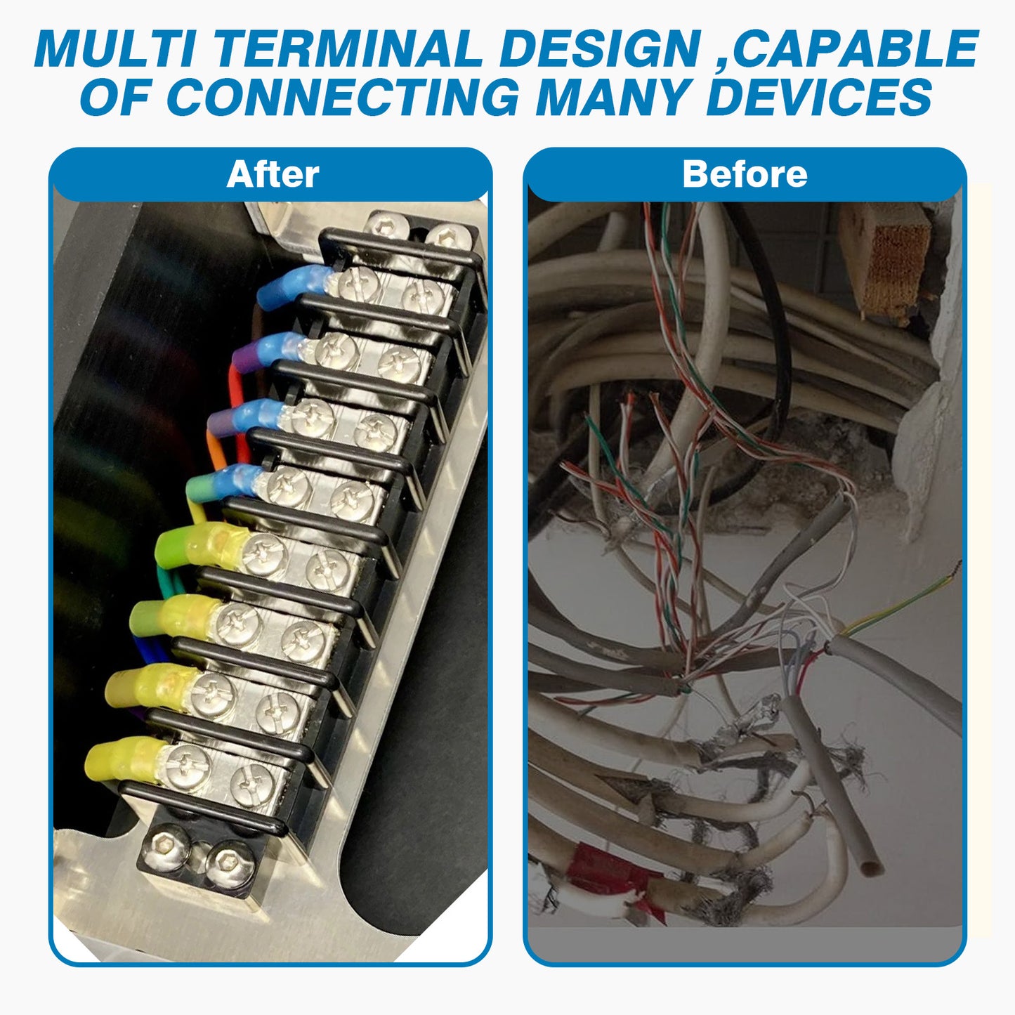 GLOSO Marine Grade Double Row Stainless Terminal Block