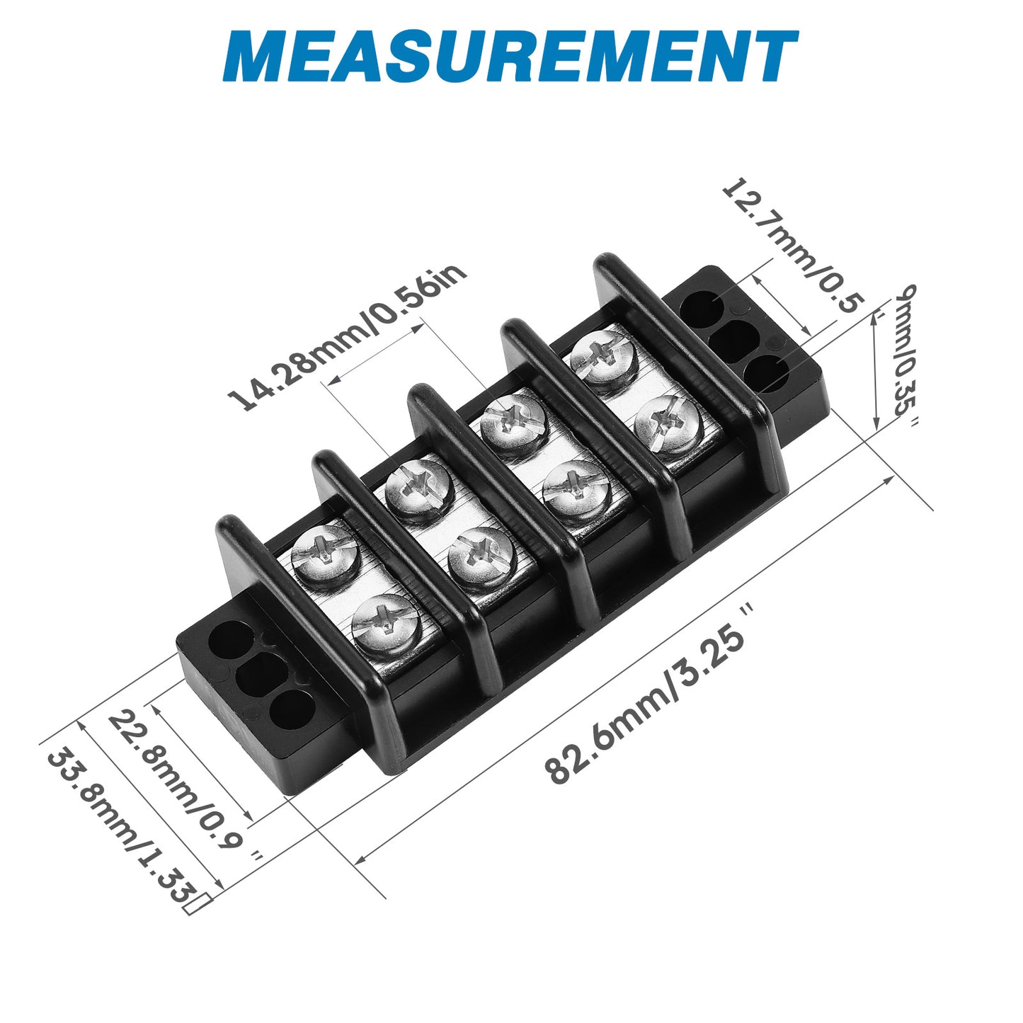 GLOSO Marine Grade Double Row Stainless Terminal Block
