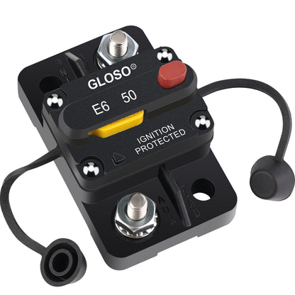 GLOSO E69 Manual (T3) Reset Mid Range Mini Surface Mount Circuit Breakers (10A-60A)