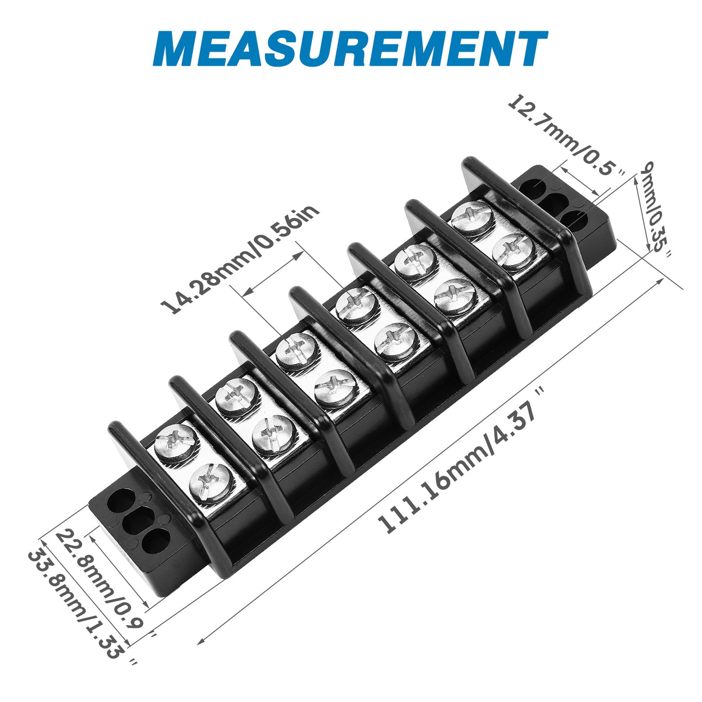 GLOSO Marine Grade Double Row Stainless Terminal Block